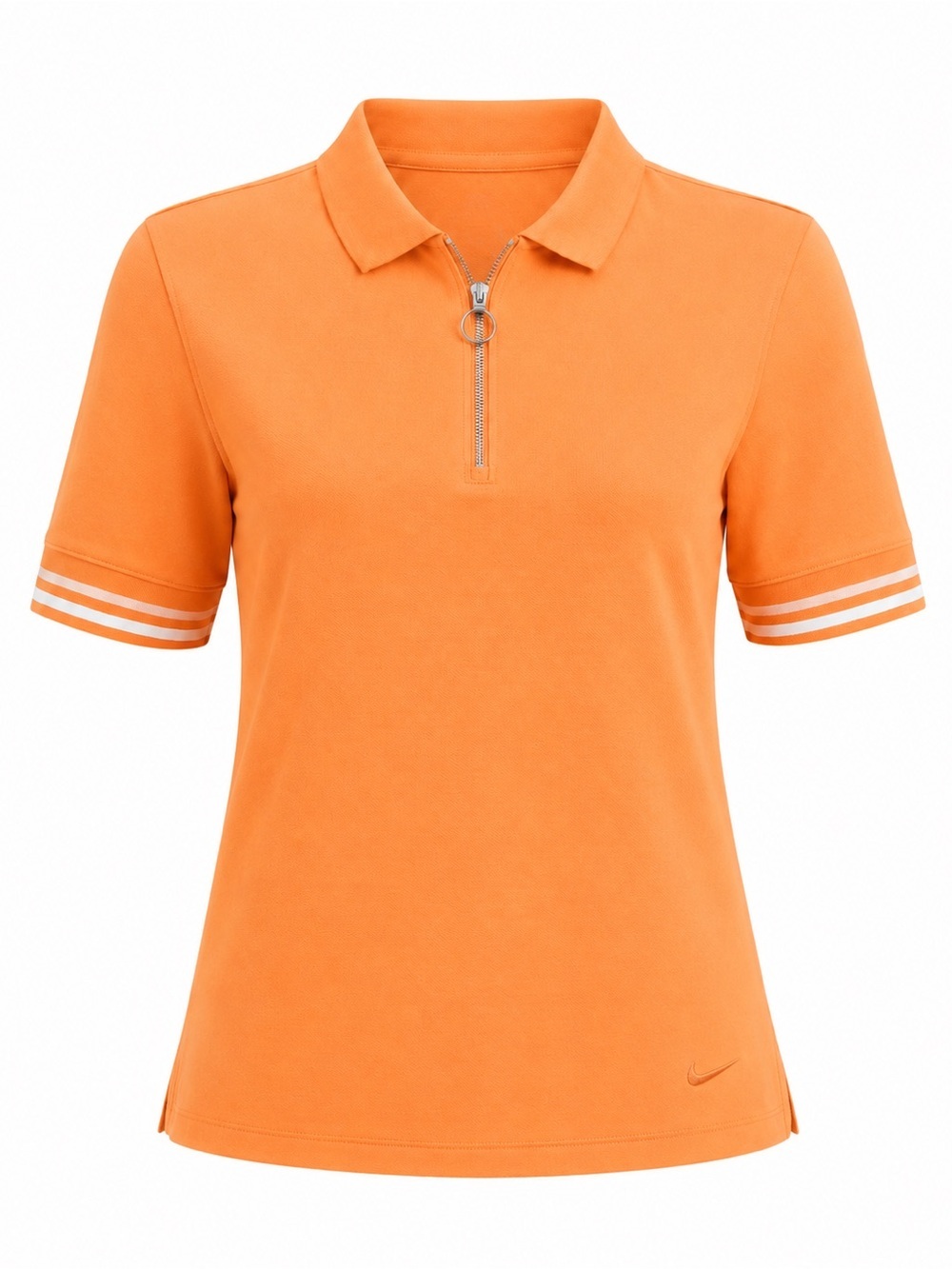 Nike Dri Fit orange quarter zip polo, medium